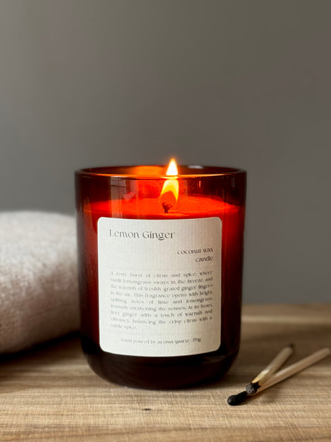 Lemon Ginger: Coconut Wax Candle
