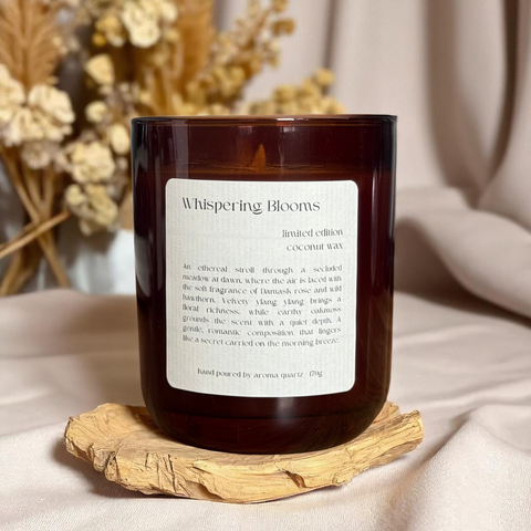 Whispering Blooms: Limited Edition Coconut Wax Candle