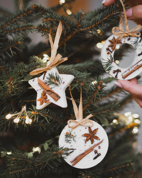 Scented Tree Wax Decorations - Set of 3
