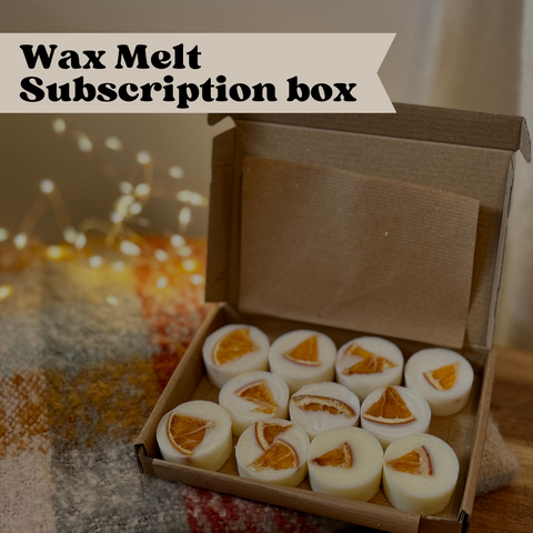 monthly wax melt subscription box service delivered monthly to your door with free delivery