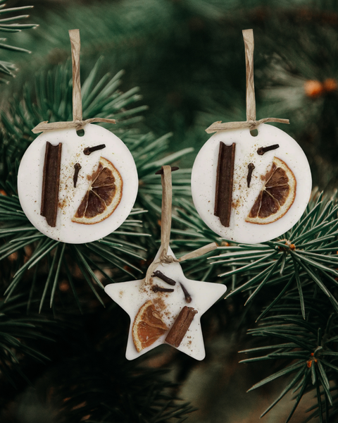 Scented Tree Wax Decorations - Set of 3