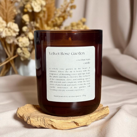 Velvet Rose Garden: Coconut Wax Candle