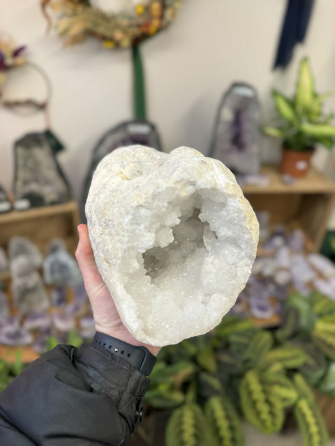 Large White Quartz Geode