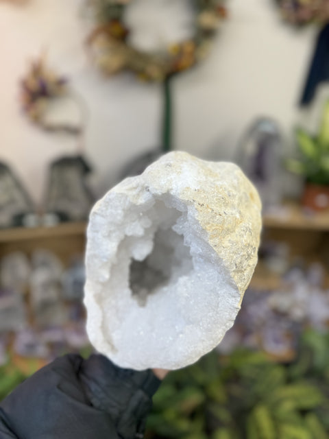 Large White Quartz Geode
