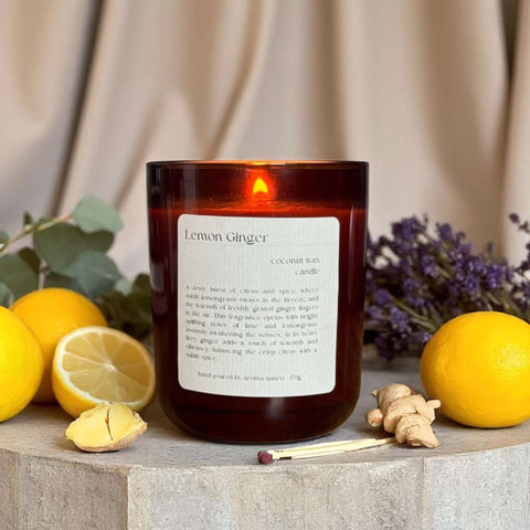Lemon Ginger: Coconut Wax Candle
