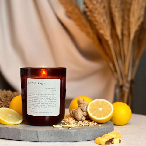 Lemon Ginger: Coconut Wax Candle