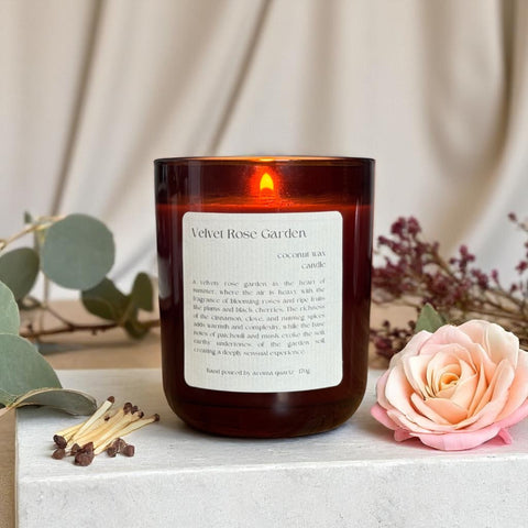 Velvet Rose Garden: Coconut Wax Candle