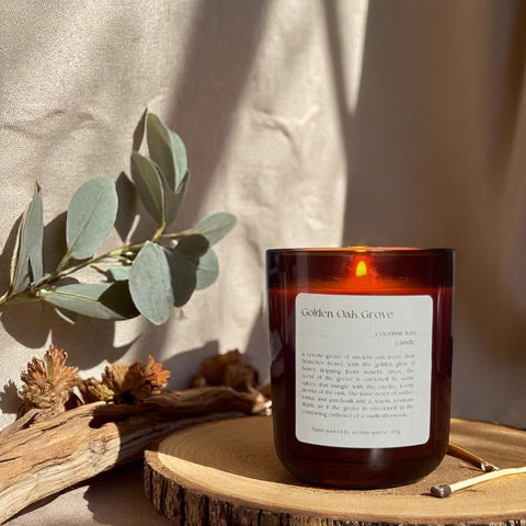 Golden Oak Grove Coconut Wax Candle