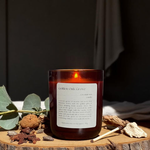 Golden Oak Grove Coconut Wax Candle