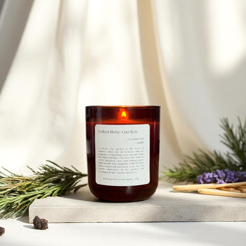 Velvet Rose Garden: Coconut Wax Candle