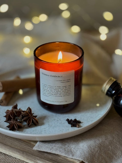 Winter Embrace: Limited Edition Coconut Wax Candle