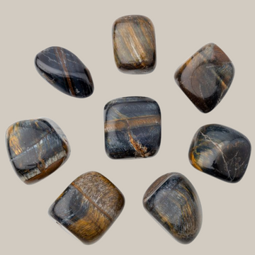 Blue Tigers Eye Crystal Tumblestone