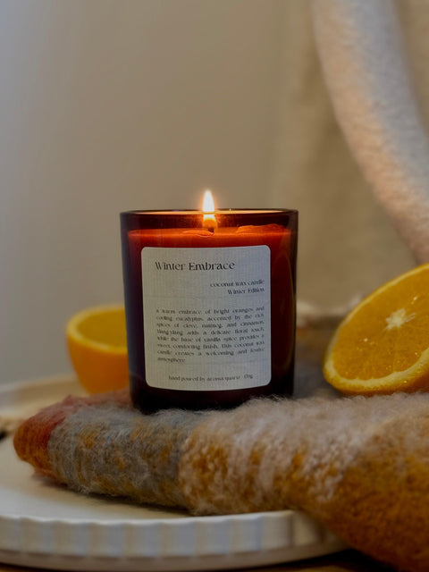 Winter Embrace: Limited Edition Coconut Wax Candle
