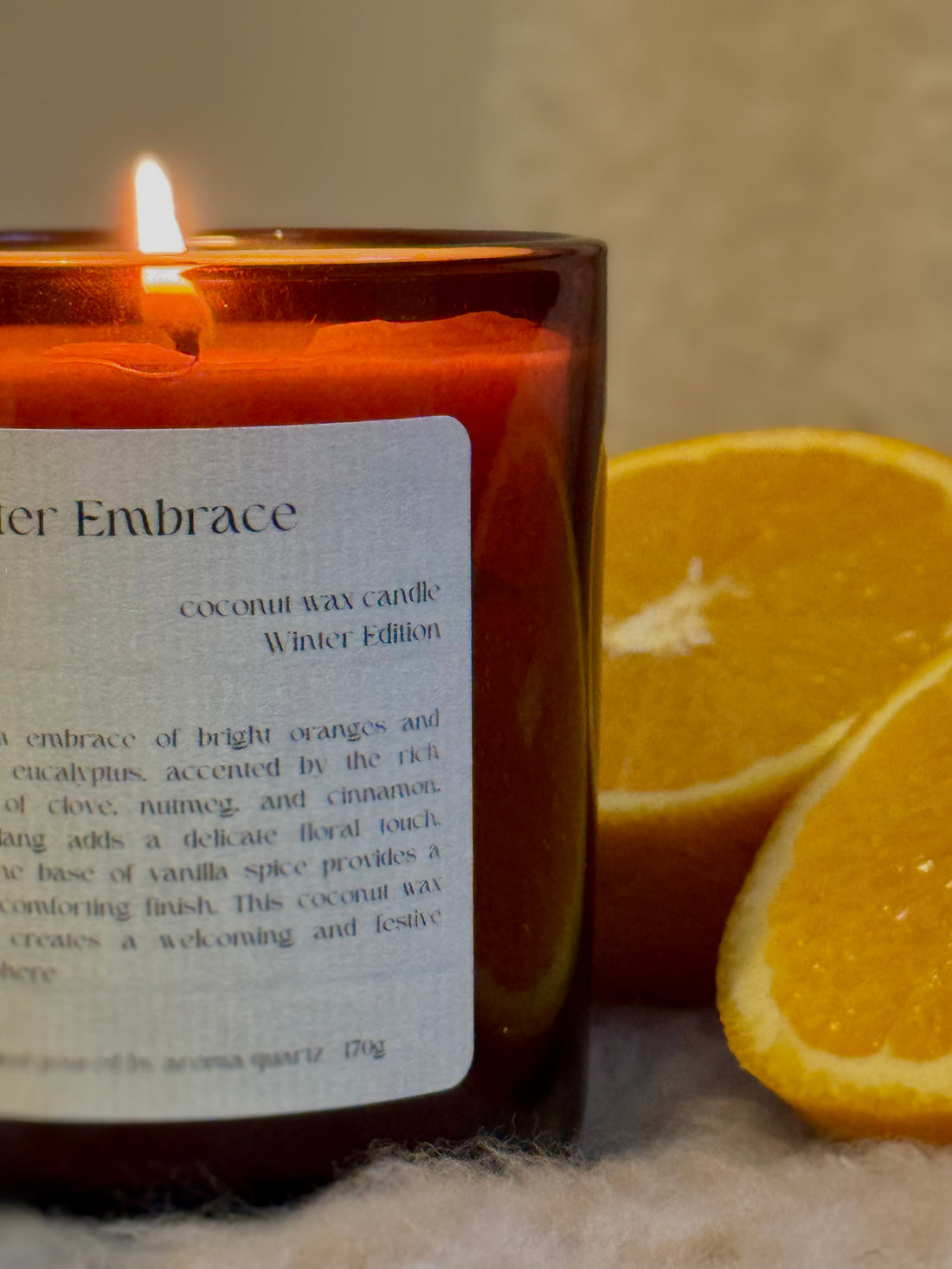 Winter Embrace: Limited Edition Coconut Wax Candle