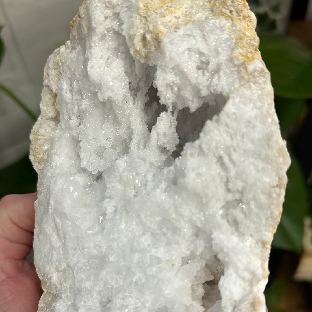Large White Quartz Geode - WG73