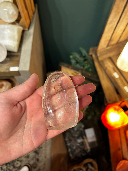 Clear quartz freeform
