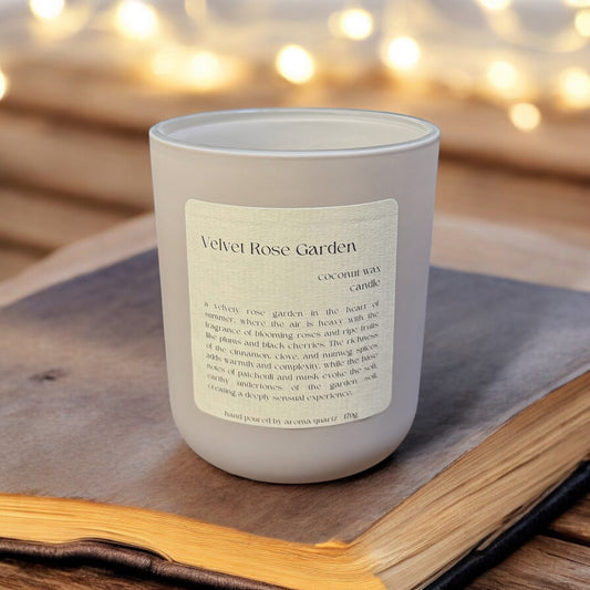 Velvet Rose Garden: Coconut Wax Candle