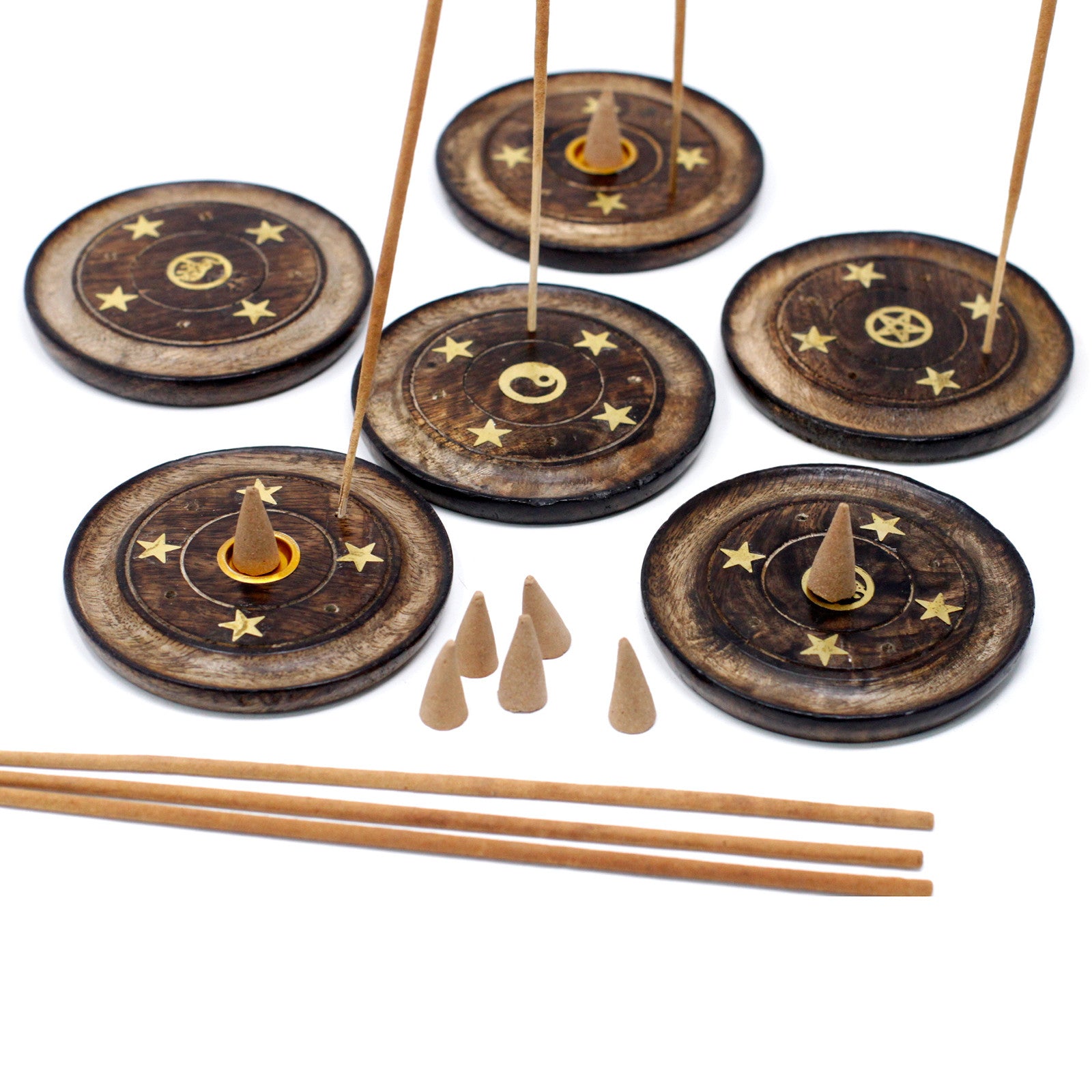 Mango Wooden Incense Holder Disk