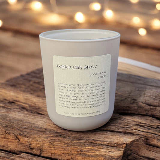 Golden Oak Grove: Coconut Wax Candle