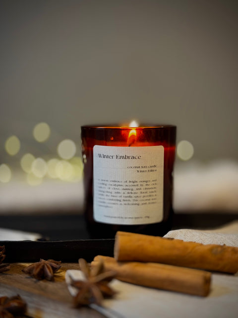 Winter Embrace: Limited Edition Coconut Wax Candle