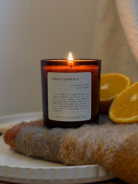 Winter Embrace: Limited Edition Coconut Wax Candle