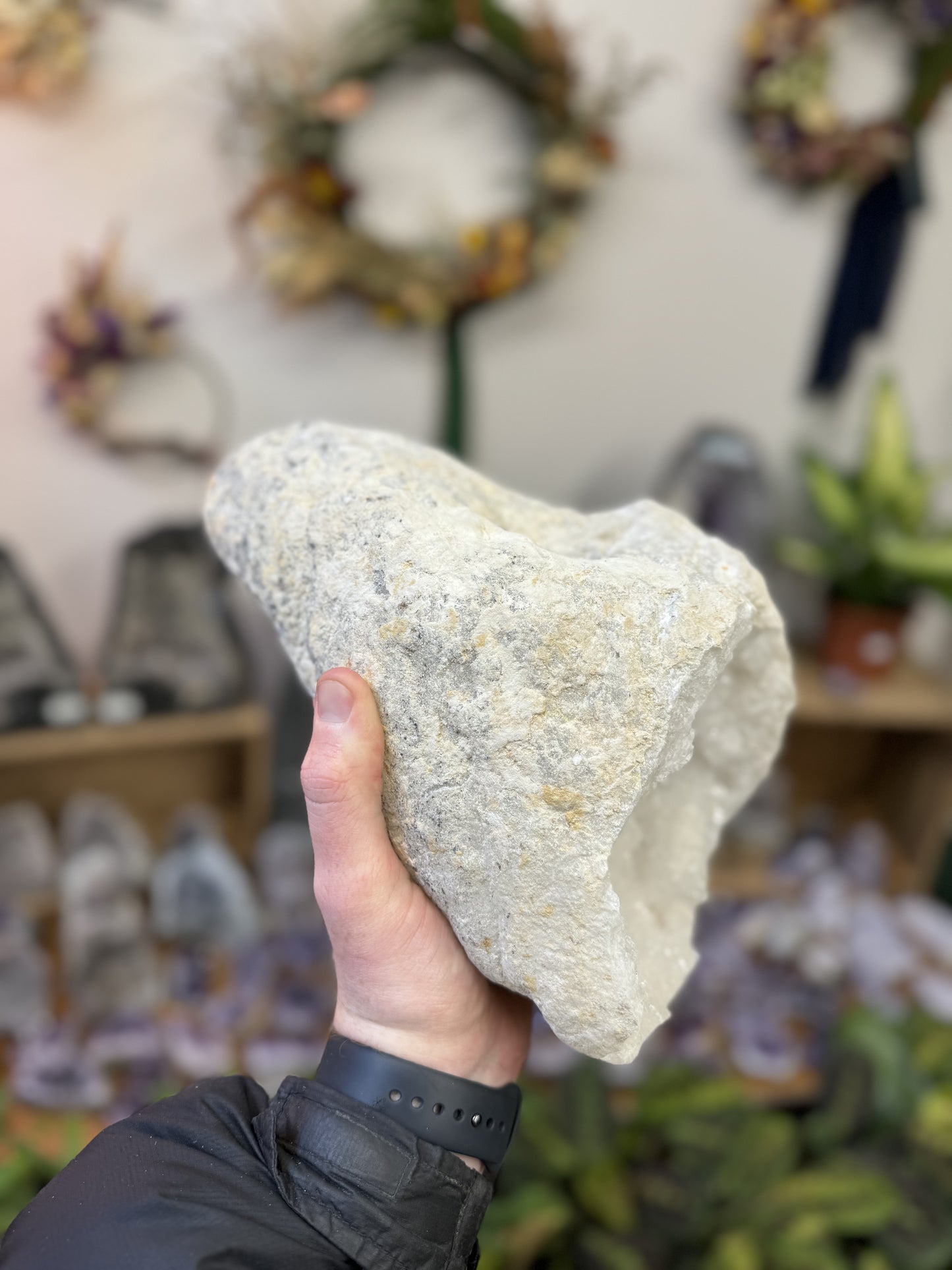 X Large White Quartz Geode - 6kg - WG71