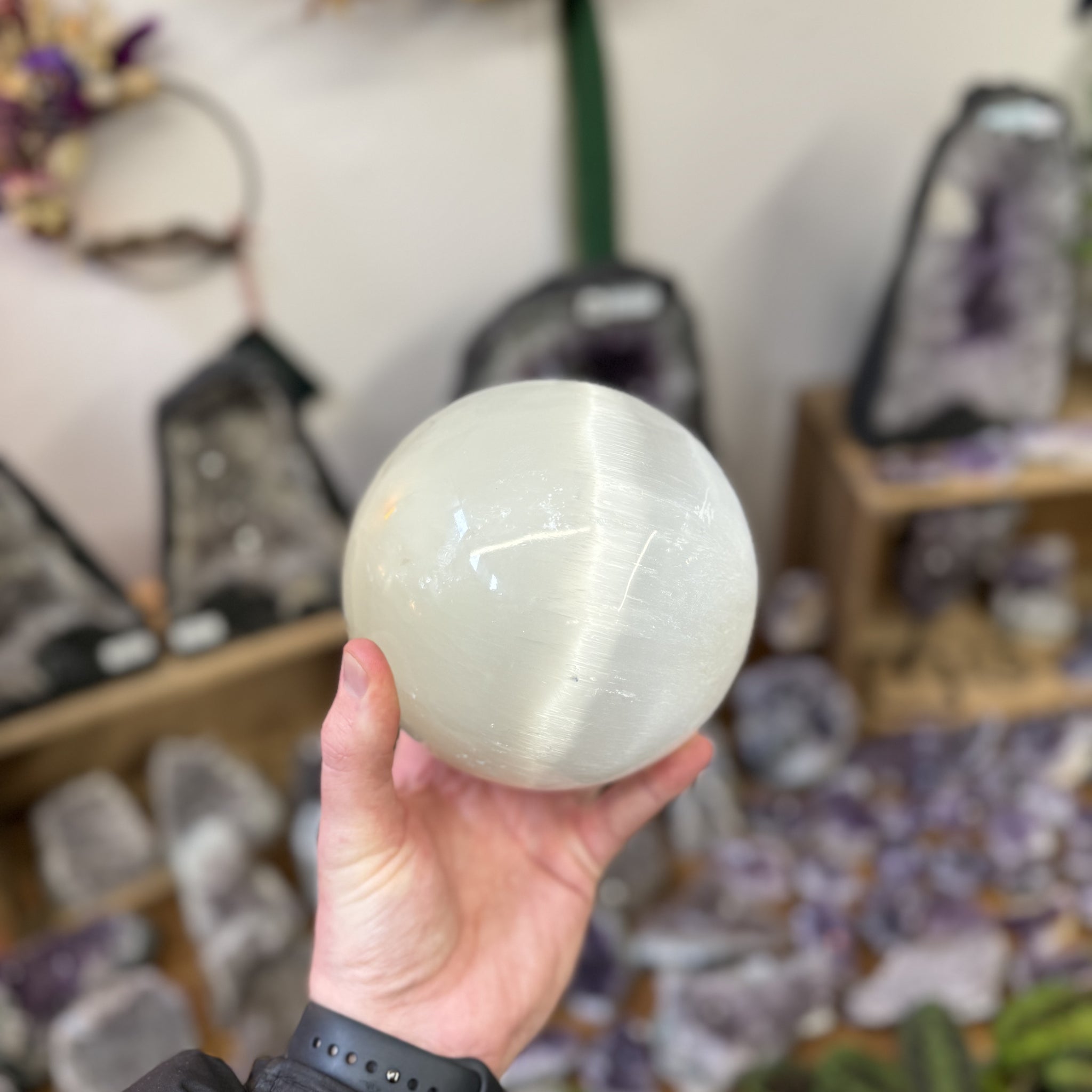 Large Selenite Sphere