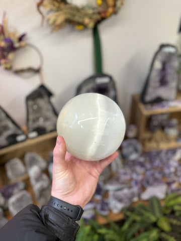 Large Selenite Sphere