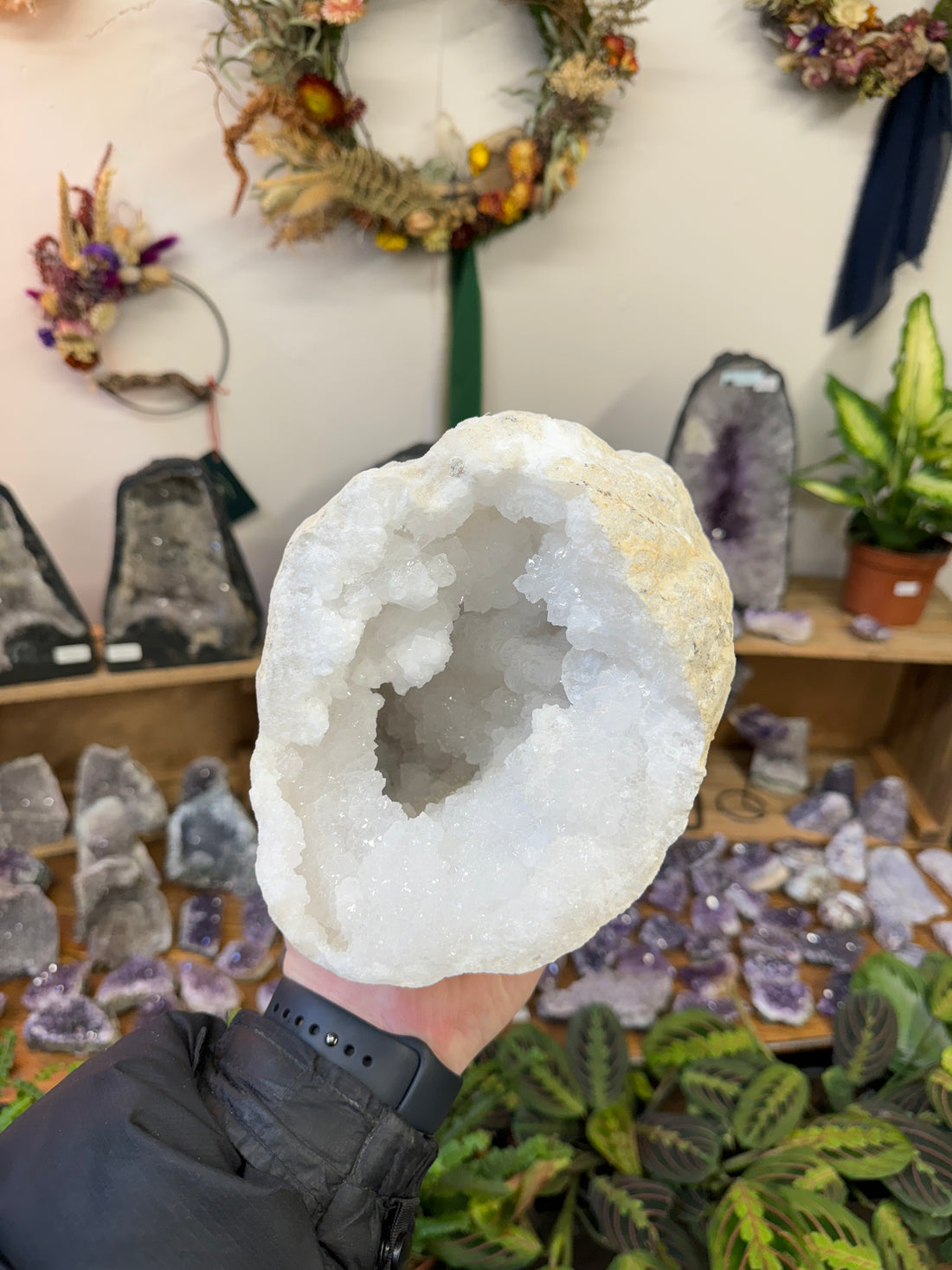 Large White Quartz Geode