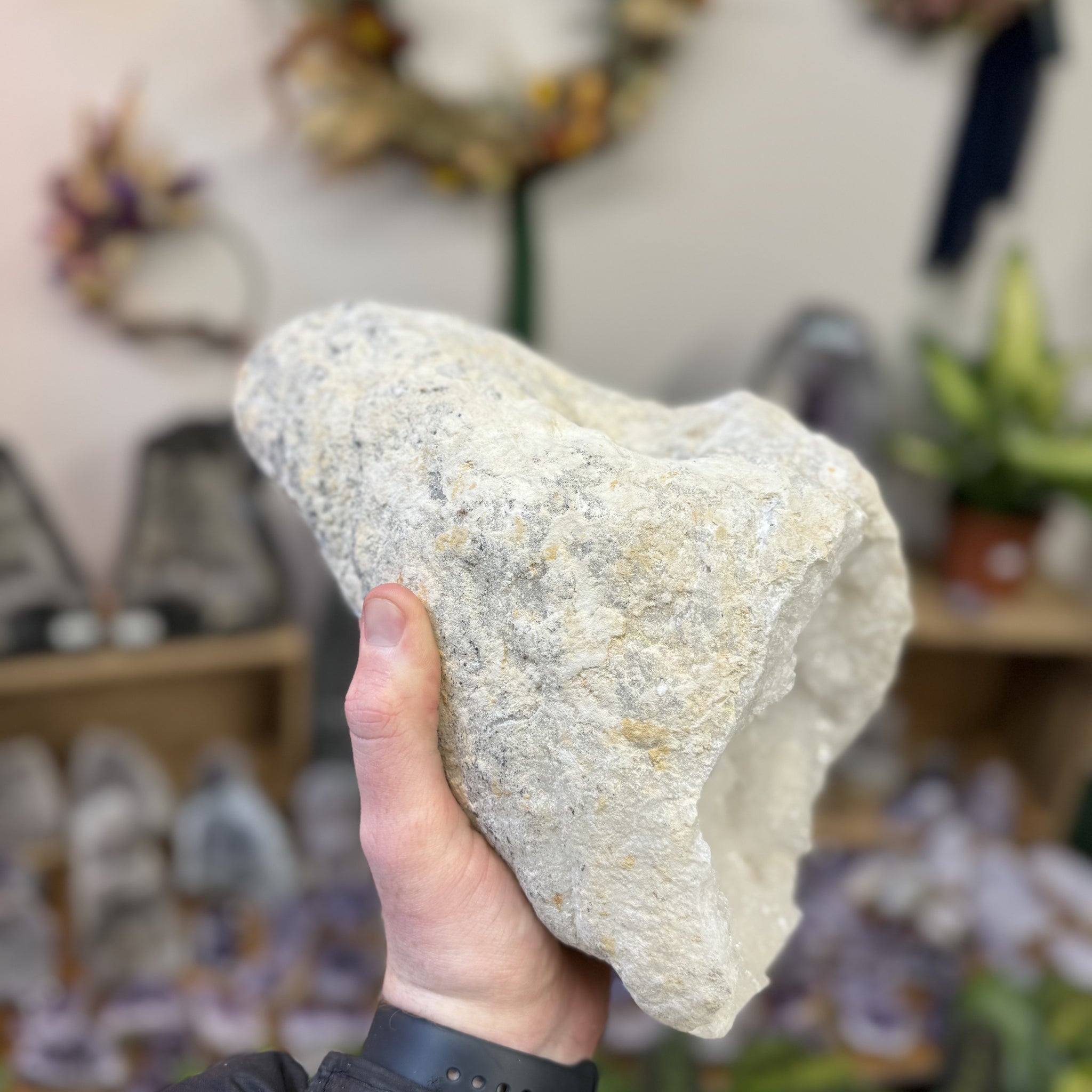 Large White Quartz Geode