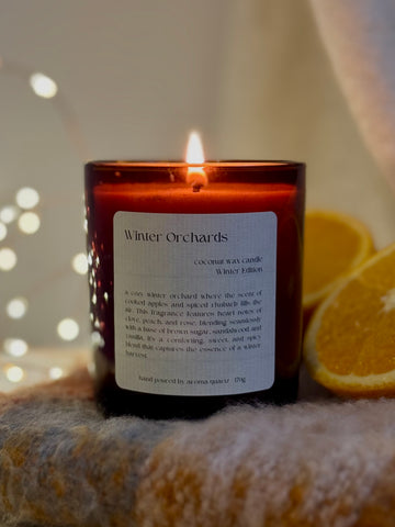 Winter Orchards: Limited Edition Coconut Wax Candle